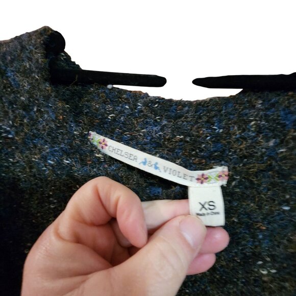 Chelser & Violet XS Shimmer Knit Dress With Ruffle Accent - Picture 3 of 3